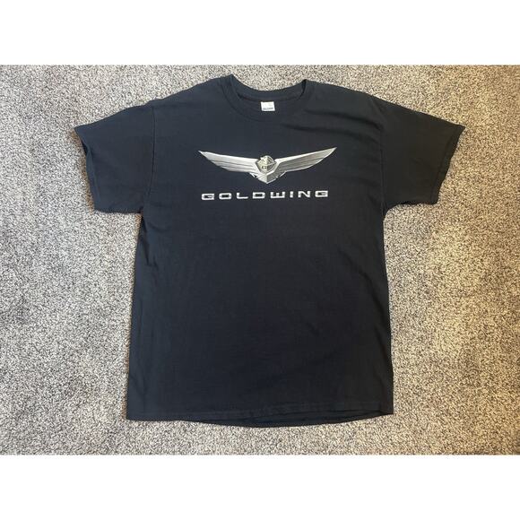 Gildan Honda Goldwing Short Sleeve Logo T-shirt Men's size Large - Picture 1 of 6